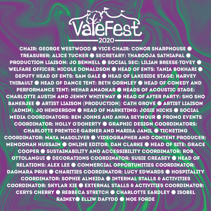 2020 Valefest Committee graphic