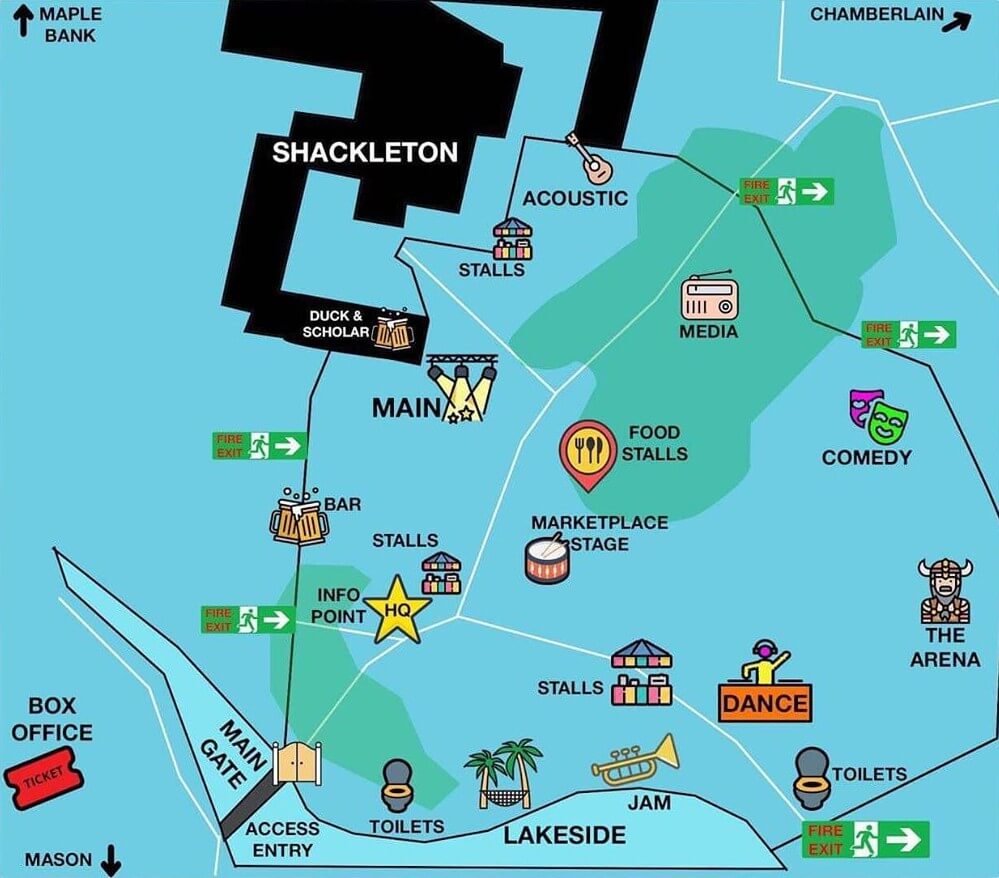 2019 Valefest site map